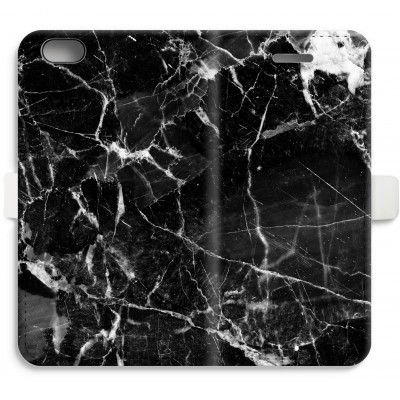 coque-portefeuille-entierement-imprimee-iphone-6-6s - Marbre Noir 2
