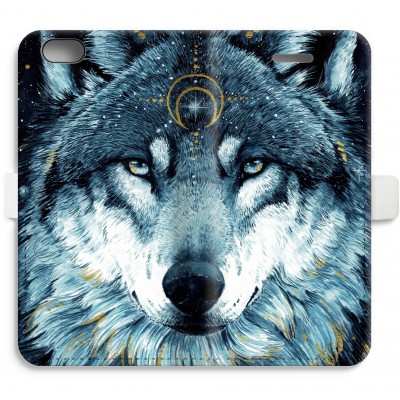 iphone-6-6s-full-print-flip-case - Darkness Wolf