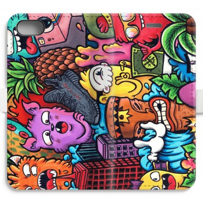 iphone-7-volledig-geprint-flip-hoesje - Vexx Mixtape