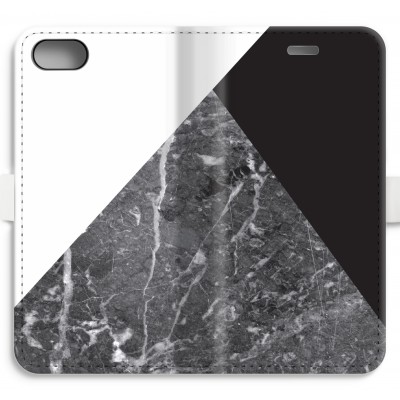 iphone-7-volledig-geprint-flip-hoesje - Combinatie marmer