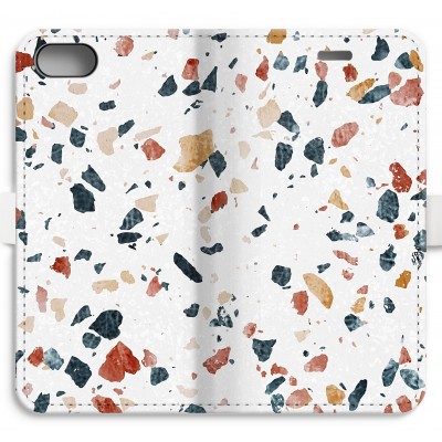 iphone-7-volledig-geprint-flip-hoesje - Terrazzo N°4