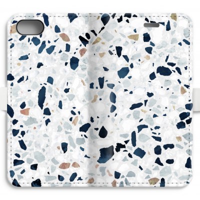 iphone-7-volledig-geprint-flip-hoesje - Terrazzo N°1