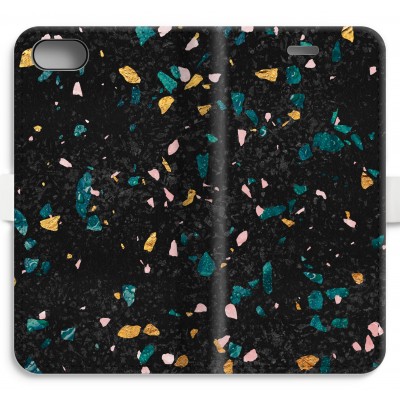 iphone-7-volledig-geprint-flip-hoesje - Terrazzo N°10