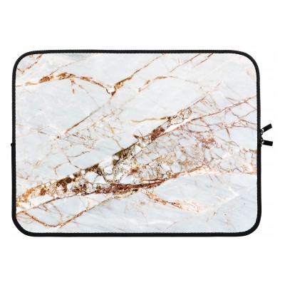 laptop-sleeve-15-inch - Goud marmer