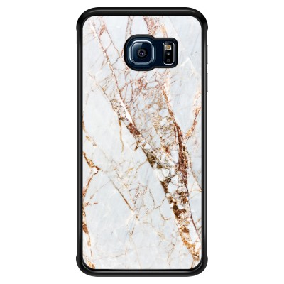samsung-galaxy-s6-edge-case - Gold Marble
